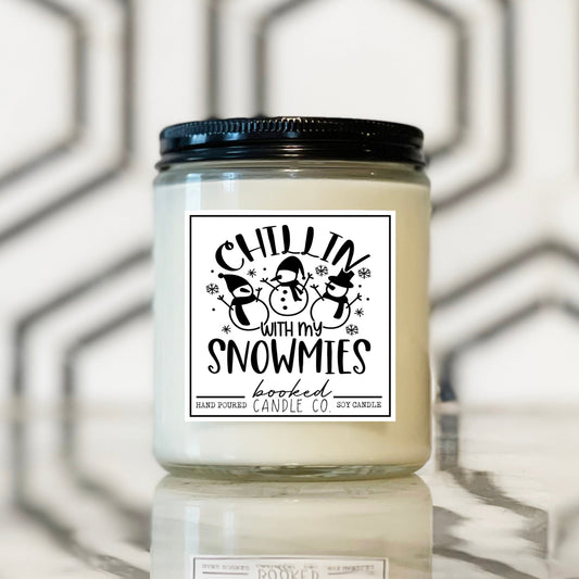 Chillin with my Snowmies hand-poured candle image