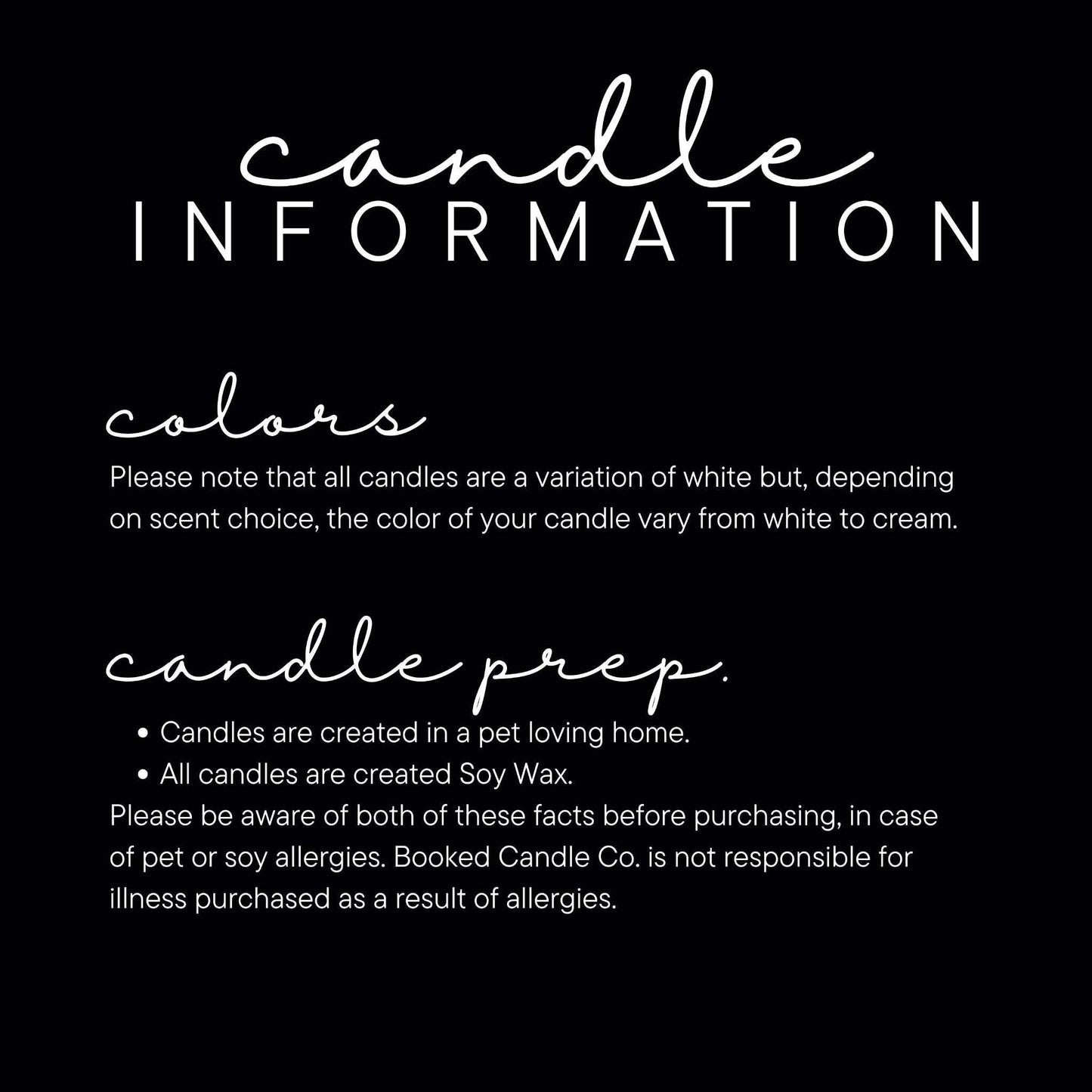 Candle information advice about natural soy wax candle color and preparation