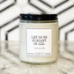 Image of "Let Us Be Elegant Or Die - Little Women" labelled candle