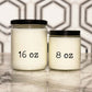 Scented natural soy wax candle jar size example image