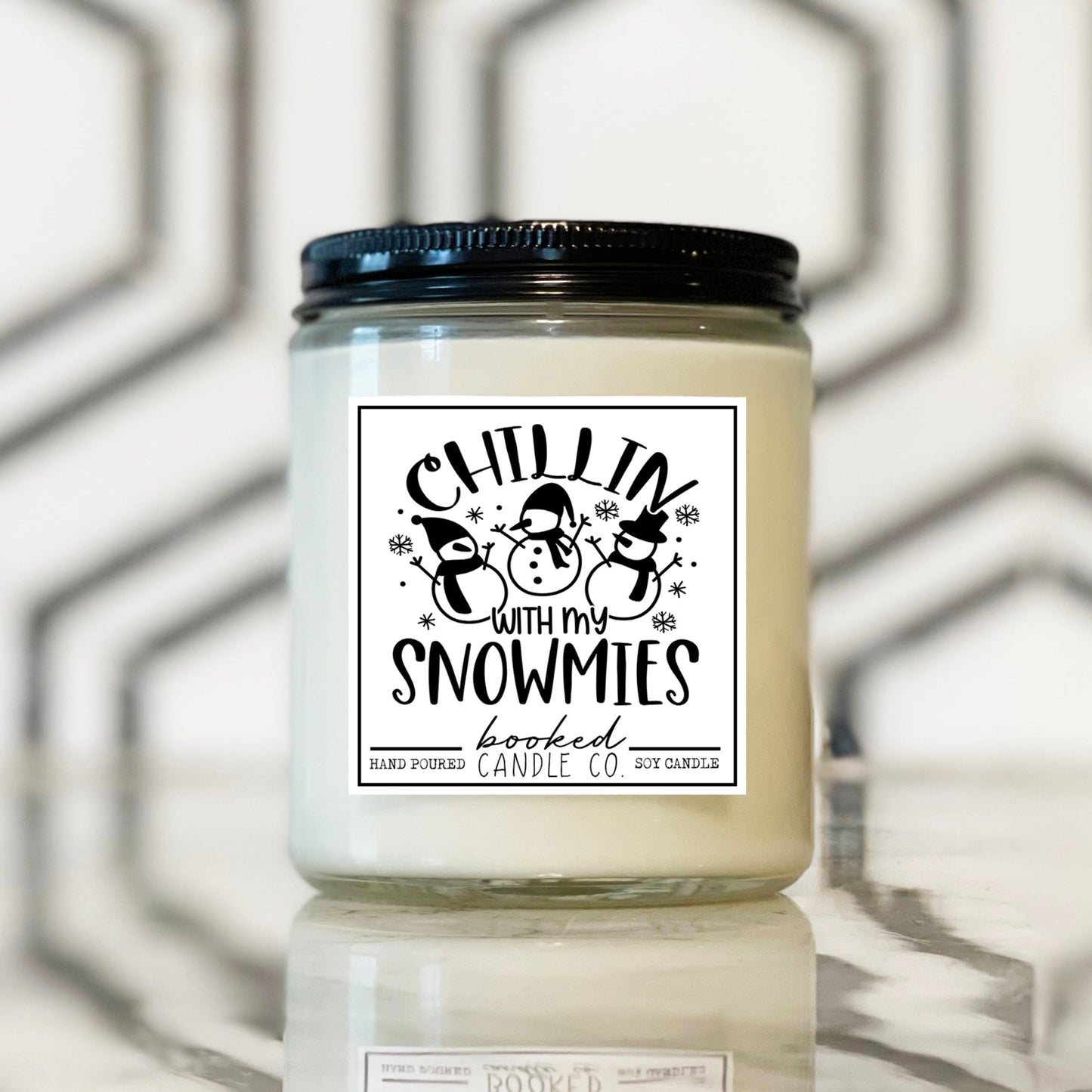 Chillin with my Snowmies hand-poured candle image